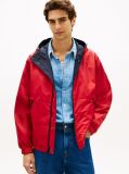 Blue Reversible Colour-Blocked Hooded Jacket  Men