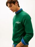 Πράσινο Φούτερ Με Κλασική Λαιμόκοψη Και Λογότυπο  Άνδρες
