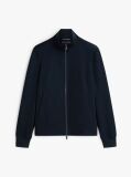 Blue Performance Smart Casual Zip-Thru Jumper  Men