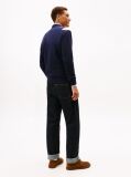Blue Argyle Rugby Collar Jumper  Men
