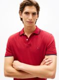 Red Regular Fit Tipped Pique Polo Shirt  Men