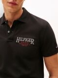 Black Regular Fit Heritage Logo Polo Shirt  Men