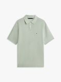 Green Relaxed Fit Knit Polo Shirt  Men