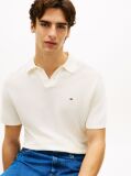 Beige Relaxed Fit Knit Polo Shirt  Men
