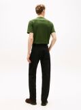 Black Washed Regular Straight Leg Black Jeans  Men