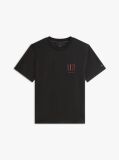 Black This T-shirt is made from performance stretch Pima cotton and given an extra tactile touch by the embossed logo.  Men