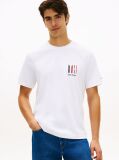 Άσπρο Performance T-Shirt Με Κεντητό Λογότυπο  Άνδρες