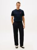 Blue TH Crest Embroidery Interlock Knit T-Shirt  Men