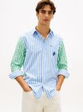 Multi Classic Fit Logo Embroidery Paper Touch Shirt  Men