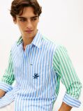Multi Classic Fit Logo Embroidery Paper Touch Shirt  Men