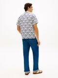 Multi Regular Fit Pure Linen Short Sleeve Shirt  Men