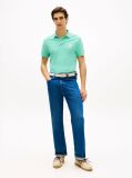 Blue Regular Fit Logo Pique Polo Shirt  Men