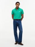Green Regular Fit Logo Pique Polo Shirt  Men