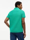 Green Regular Fit Logo Pique Polo Shirt  Men