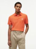 Orange Regular Fit Logo Pique Polo Shirt  Men
