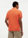 Orange Regular Fit Logo Pique Polo Shirt  Men
