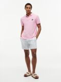 Pink Regular Fit Logo Pique Polo Shirt  Men