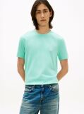 Blue Logo Embroidery Jersey T-Shirt  Men