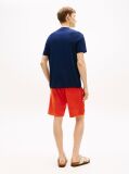 Μπλε Βαμβακερό T-Shirt Με Κεντητό Λογότυπο  Άνδρες
