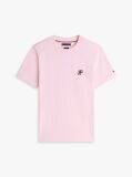 Ροζ Βαμβακερό T-Shirt Με Κεντητό Λογότυπο  Άνδρες