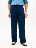 Blue Crest Embroidery Loose Twill Chinos  Men