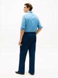 Blue Crest Embroidery Loose Twill Chinos  Men