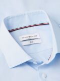 Blue Slim Fit Flag Embroidery Shirt  Men