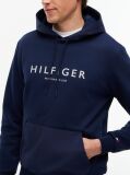Blue Logo Drawstring Hoody  Men