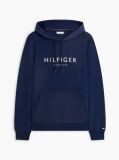 Blue Logo Drawstring Hoody  Men
