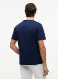 Μπλε Βαμβακερό T-Shirt Με Λογότυπο  Άνδρες