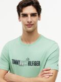 Green Logo Graphic Jersey T-Shirt  Men