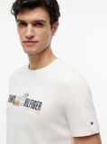 Beige Logo Graphic Jersey T-Shirt  Men