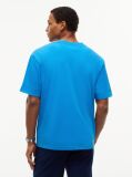 Μπλε T-Shirt Με Μίξη Υφών  Άνδρες