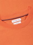 Orange Mixed Texture T-Shirt  Men