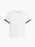 White Mixed Texture T-Shirt  Men