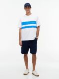 White Logo Colour-Blocked Relaxed T-Shirt  Men