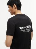 Black Back Graphic Jersey Crew Neck T-Shirt  Men