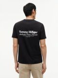 Black Back Graphic Jersey Crew Neck T-Shirt  Men