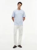 Blue Jacquard Rope Logo Relaxed T-Shirt  Men