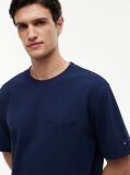 Blue Jacquard Rope Logo Relaxed T-Shirt  Men