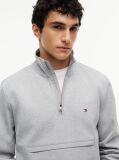 Grey Intechno Knit Quarter-Zip Sweatshirt  Men