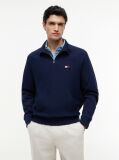 Blue Flag Logo Raglan Relaxed Quarter-Zip Jumper  Men