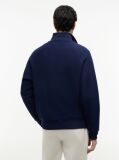 Blue Flag Logo Raglan Relaxed Quarter-Zip Jumper  Men