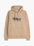Μπεζ Βαμβακερό Hoody Με Λογότυπο  Άνδρες
