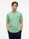 Green Logo Jersey Crew Neck T-Shirt  Men