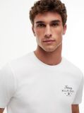 White Logo Jersey Crew Neck T-Shirt  Men