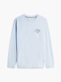 Blue Logo Long Sleeve T-Shirt  Men