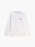 White Logo Long Sleeve T-Shirt  Men