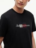 Μαύρο T-shirt Με Σημαία  Άνδρες
