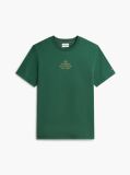 Green Tonal Logo Embroidery Interlock Knit T-Shirt  Men